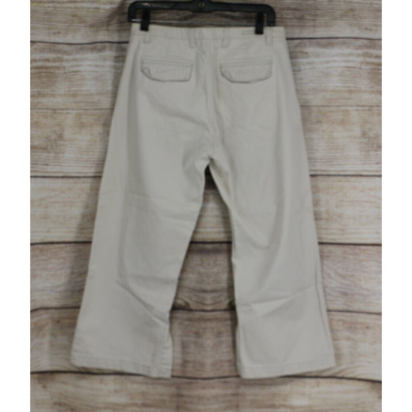 Y2K BKLE Buckle Khakis Womens Size 29 Mid Rise Cropped Wide Leg Pants Beige - Picture 8 of 11